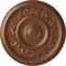 Ekena Millwork Tyrone Ceiling Medallion (Fits Canopies up to 6 3/4"), 16 1/8"OD x 3/4"P, Polished Copper CM16TYPOS - alternate 1